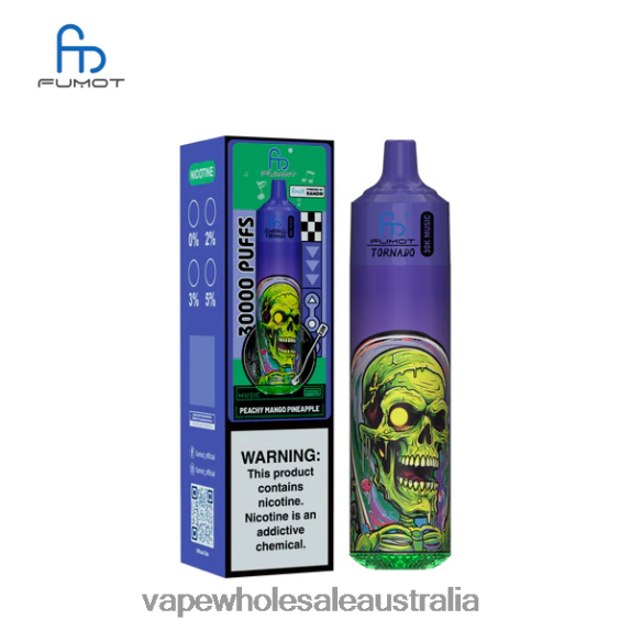 Vape Wholesale Australia - Fumot Tornado 30K Music Peachy Mango Pineapple H06JN21