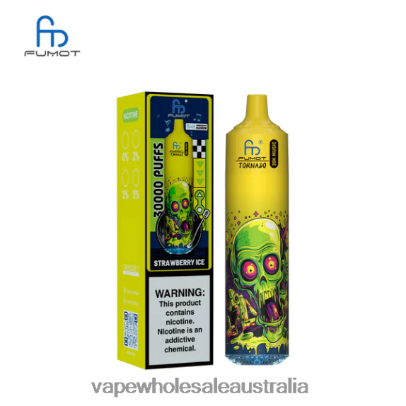 Vape Wholesale Distributor - Fumot Tornado 30K Music Strawberry Ice H06JN26