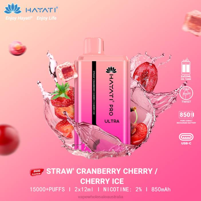 Strawberry Cranberry Cherry-Cherry Ice - vape wholesale distributor Australia 4DF0R230 Hayati Pro Ultra