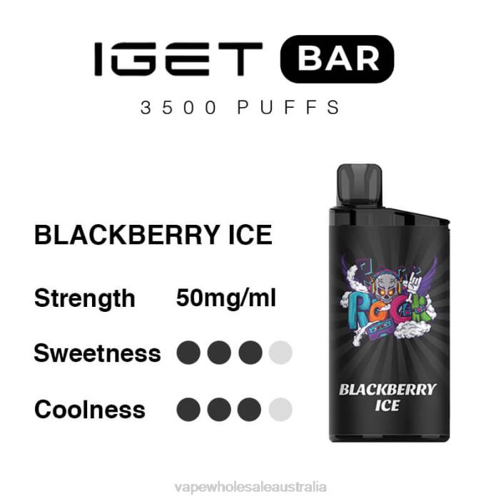 Blackberry Ice - e cig wholesale 4DF0R91 IGET BAR 3500 5% NICOTINE