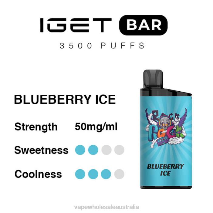 Blueberry Ice - vape wholesale global 4DF0R98 IGET BAR 3500 5% NICOTINE