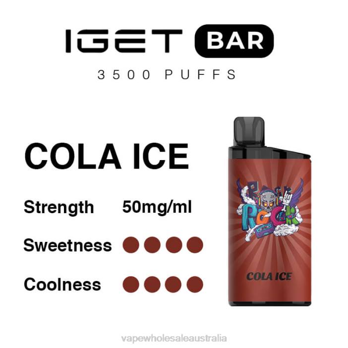 Cola Ice - vape wholesale supplier 4DF0R96 IGET BAR 3500 5% NICOTINE