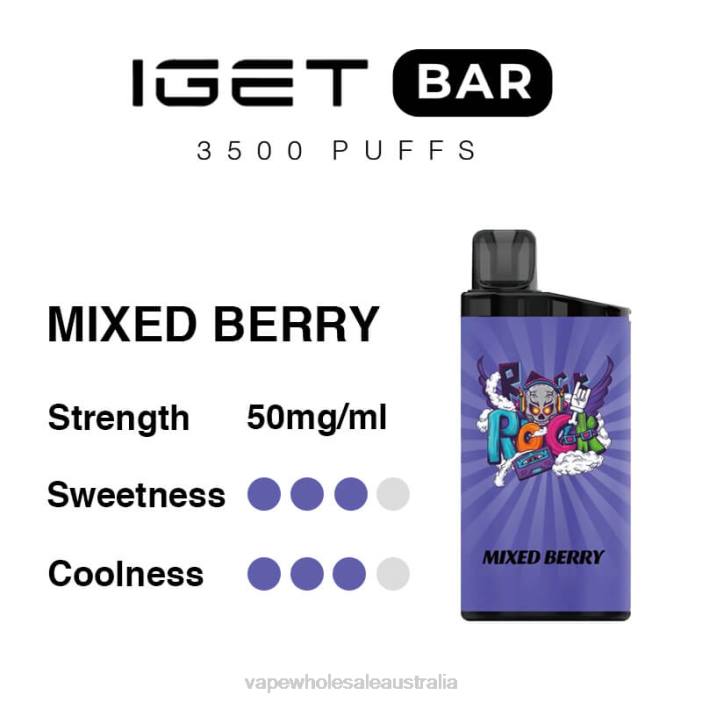 Mixed Berry - vape wholesale Australia 4DF0R94 IGET BAR 3500 5% NICOTINE