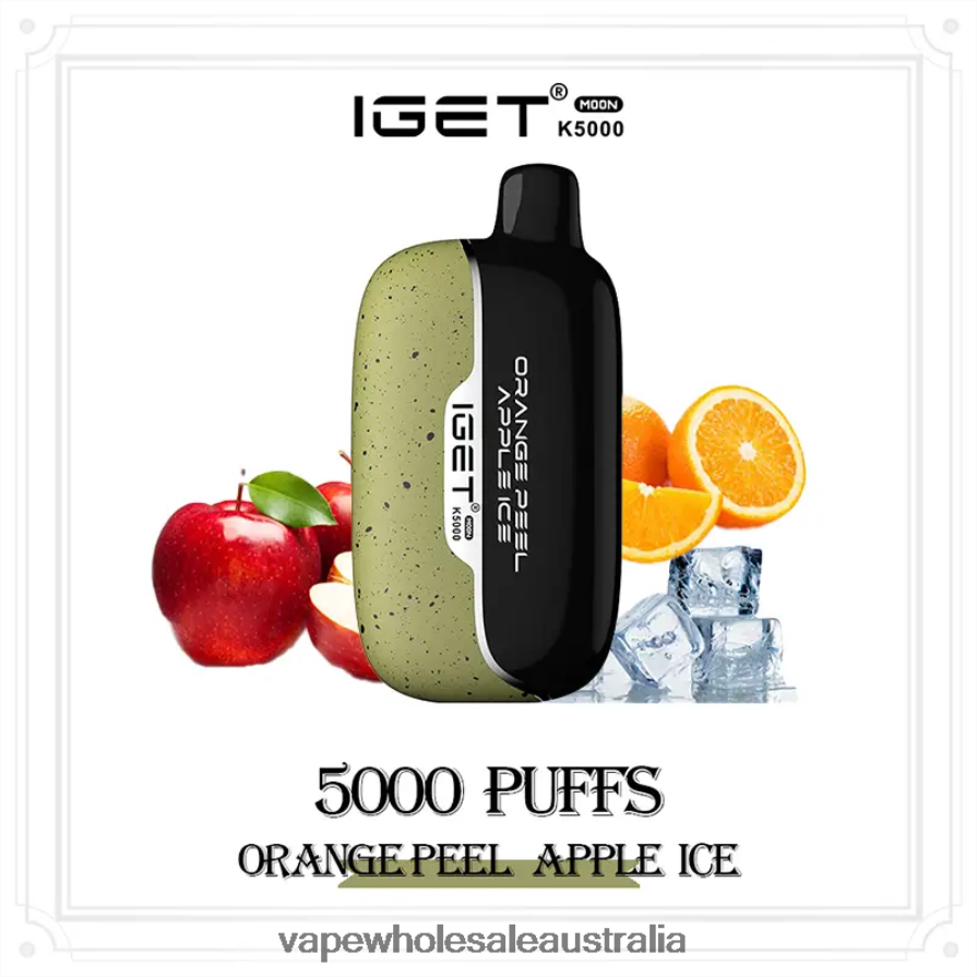 Electronic Cigarette Wholesale Price - IGET Moon K5000 Orange Peel Apple Ice B6884B15