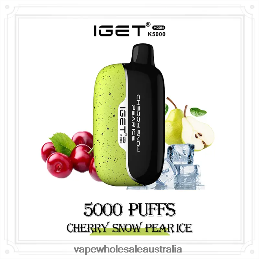 Vape Wholesale Supplier - IGET Moon K5000 Cherry Snow Pear Ice B6884B5
