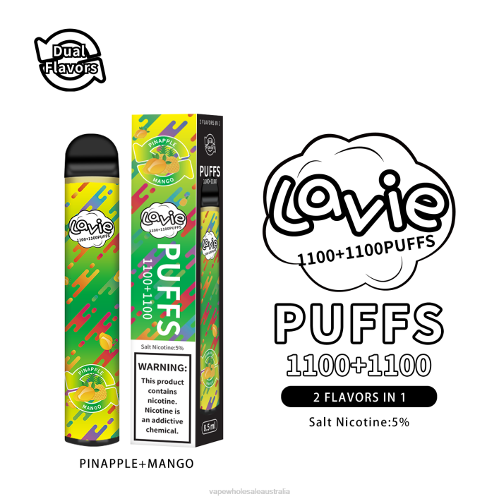 E Cigarette Wholesale - Pinapple/Mango LAVIE BAR Switch 2200 Puffs 8L8X296