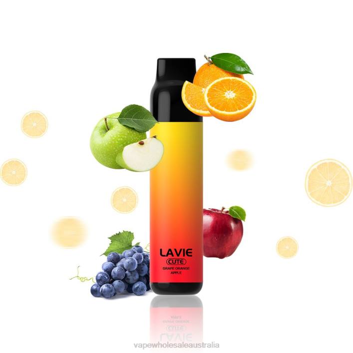 Vape Wholesale Sydney - Grape Orange Apple LAVIE BAR 3000 Puffs 8L8X288