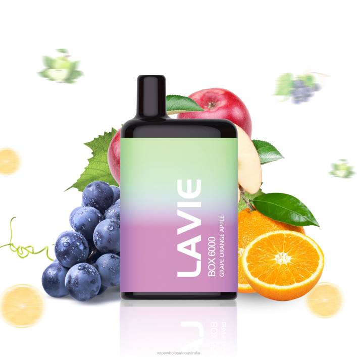 E Cigarettes Wholesale Suppliers - Grape Orange Apple LAVIE BOX 6000 Puffs 8L8X202