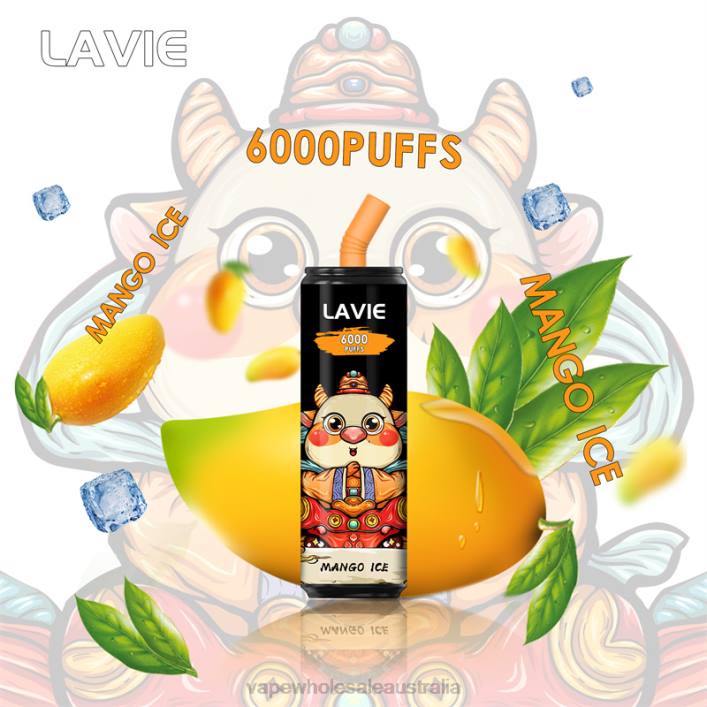 Vape Wholesale Distributor Australia - Mango Ice LAVIE Coke BAR 6000 Puffs 8L8X270