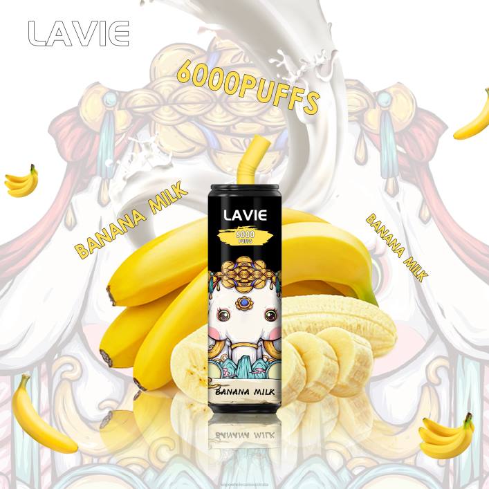 Vape Wholesale Global - Banana Milk LAVIE Coke BAR 6000 Puffs 8L8X274