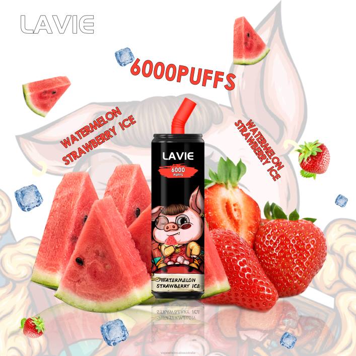 Vape Wholesale Melbourne - Watermelon Strawberry Ice LAVIE Coke BAR 6000 Puffs 8L8X267