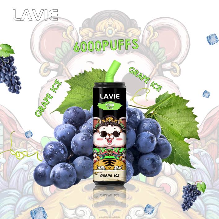 Vape Wholesale Sydney - Grape Ice LAVIE Coke BAR 6000 Puffs 8L8X269