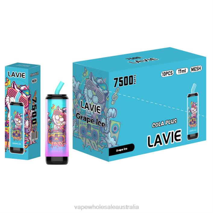 Vape Wholesale Distributor - Grape Ice LAVIE Cola Plus 7500 Puffs 8L8X254