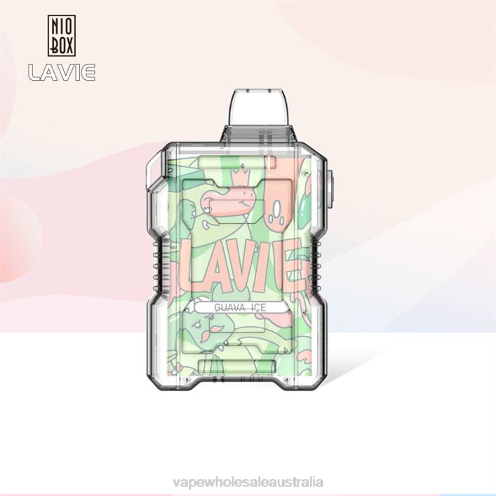 Vape Wholesale Distributor Australia - Guava Ice LAVIE NIO BOX 9000 Puffs 8L8X194