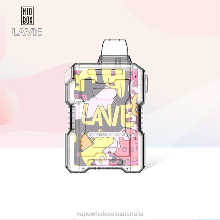 Vaping Supplies Amazon - Strawberry Mango Ice LAVIE NIO BOX 9000 Puffs 8L8X190