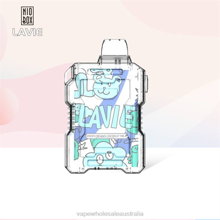 Vaping Supplies Near Me - Green Beans Coconut Milk LAVIE NIO BOX 9000 Puffs 8L8X188