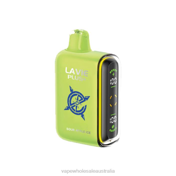 Vape Wholesale Supplier - Sour Apple Ice LAVIE PLUS 15000 Puffs 8L8X100
