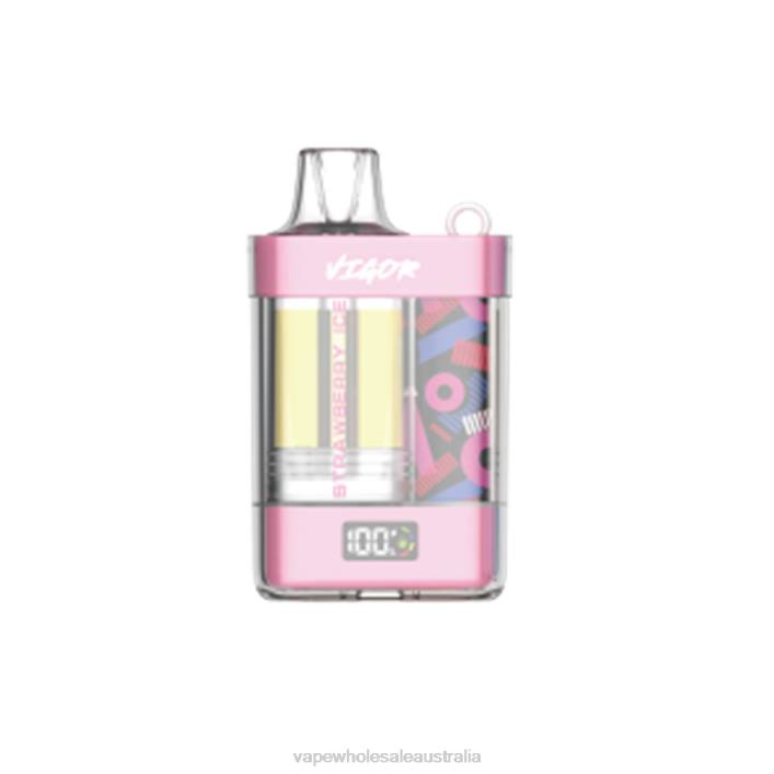 Vape Wholesale Melbourne - Strawberry Ice LAVIE VIGOR 15000 Puffs 8L8X1