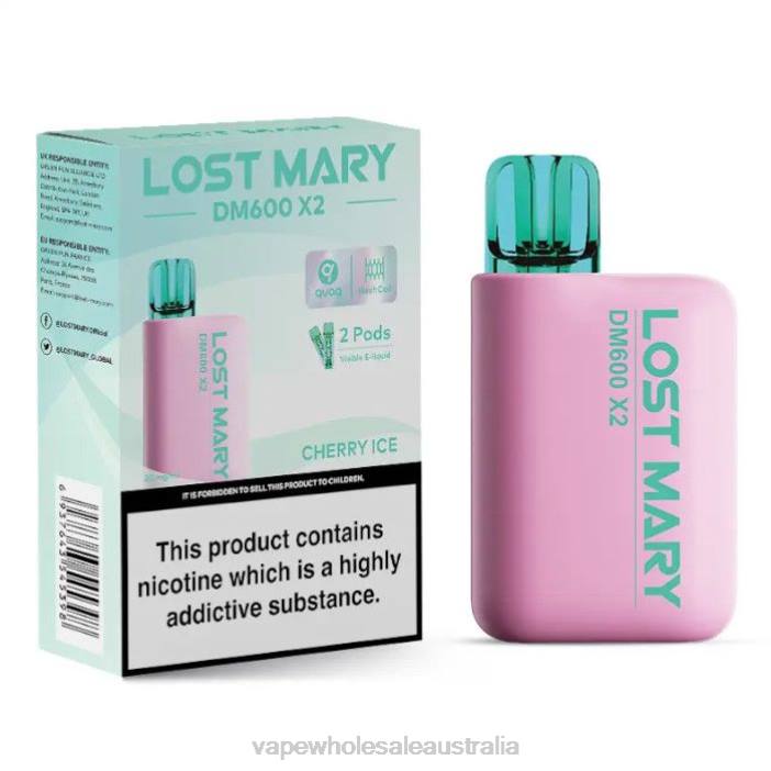 Cherry Ice - vape wholesale distributor Australia 4DF0R470 LOST MARY DM600 X2