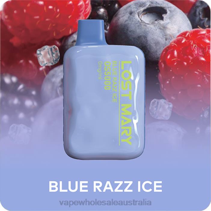 Blue Razz Ice - vape wholesale Melbourne 4DF0R513 LOST MARY OS5000 0mg/ml