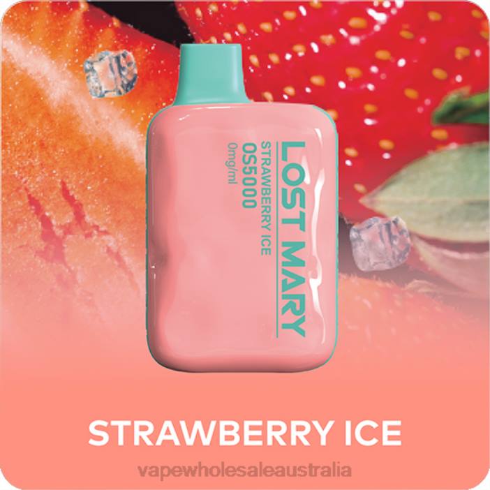 Strawberry Ice - vape wholesale aus 4DF0R507 LOST MARY OS5000 0mg/ml