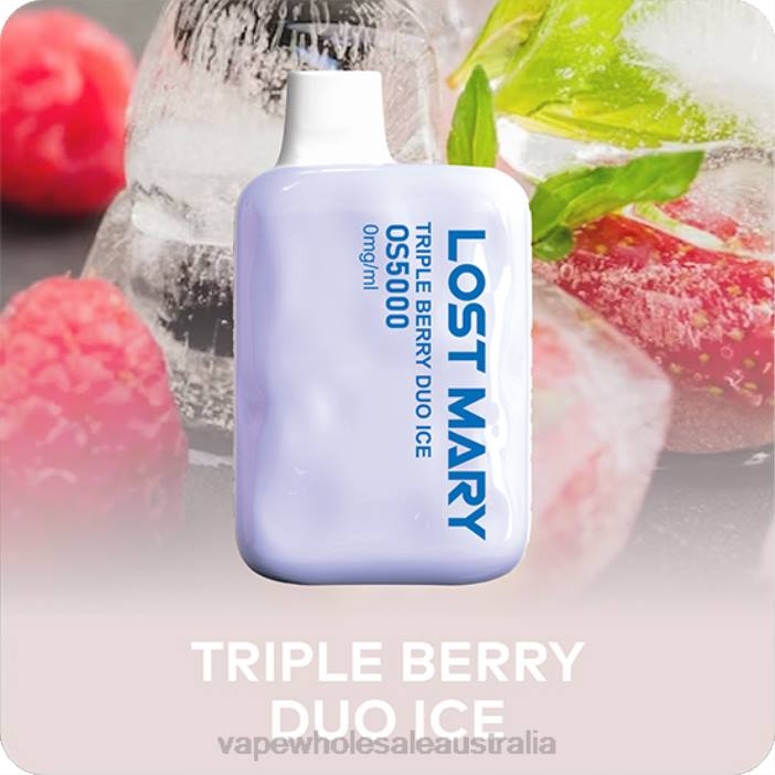 Triple Berry Duo Ice - vape wholesale Australia 4DF0R504 LOST MARY OS5000 0mg/ml