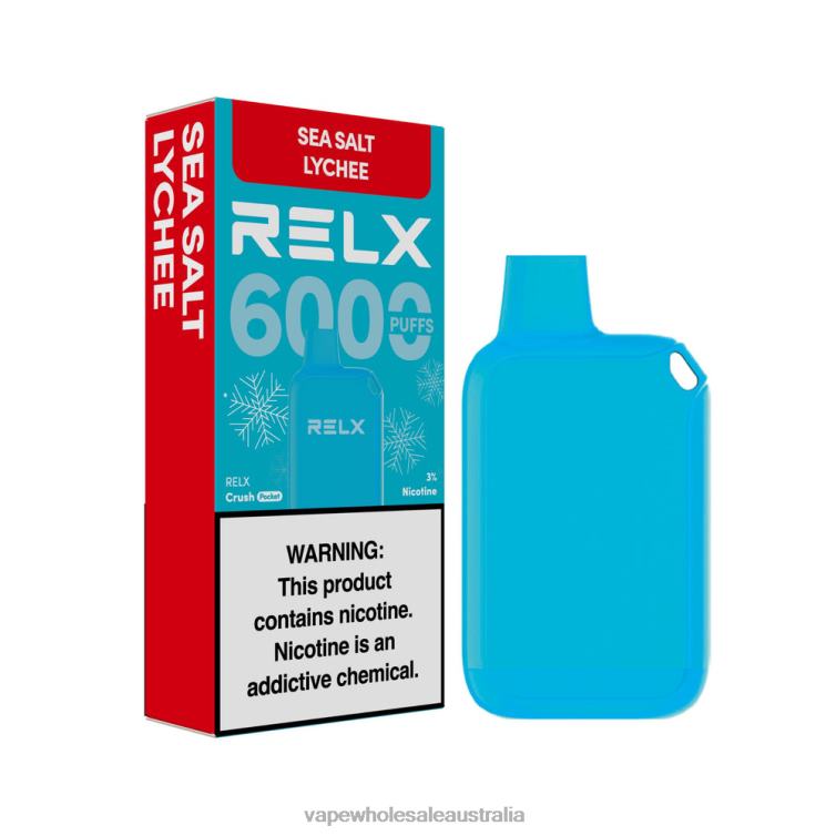 Electronic Cigarette Wholesale Supplier - Sea Salt Lychee RELX Crush Pocket 6000 Icy 0B0B414