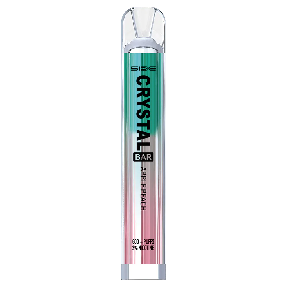Apple Peach - vape wholesale supplier 4DF0R266 SKE Crystal Bar Disposable Vape 600 Puffs