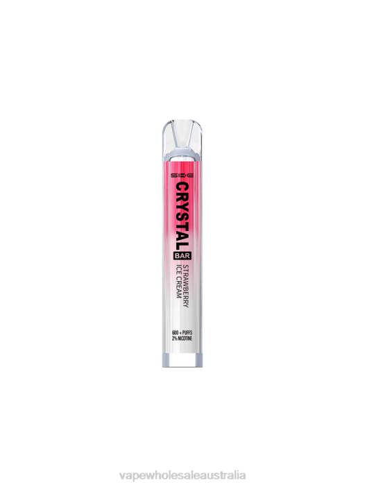Strawberry Ice Cream - vape wholesale Sydney 4DF0R265 SKE Crystal Bar Disposable Vape 600 Puffs