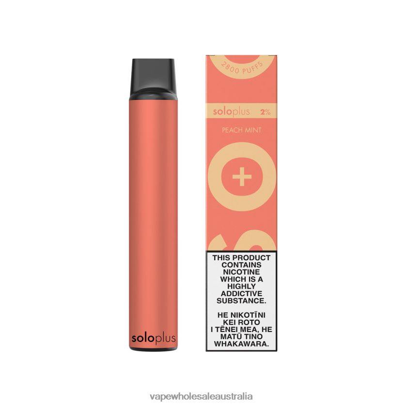 Vape Wholesale Distributor Australia - Solo Plus Disposable Vape Peach Mint 4BT8JZ23