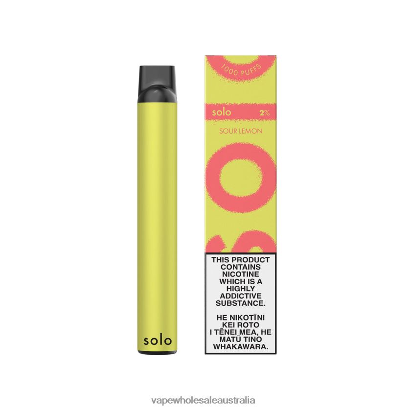 E Cigarettes Wholesale Suppliers - Solo Disposable Vape Sour Lemon 4BT8JZ12