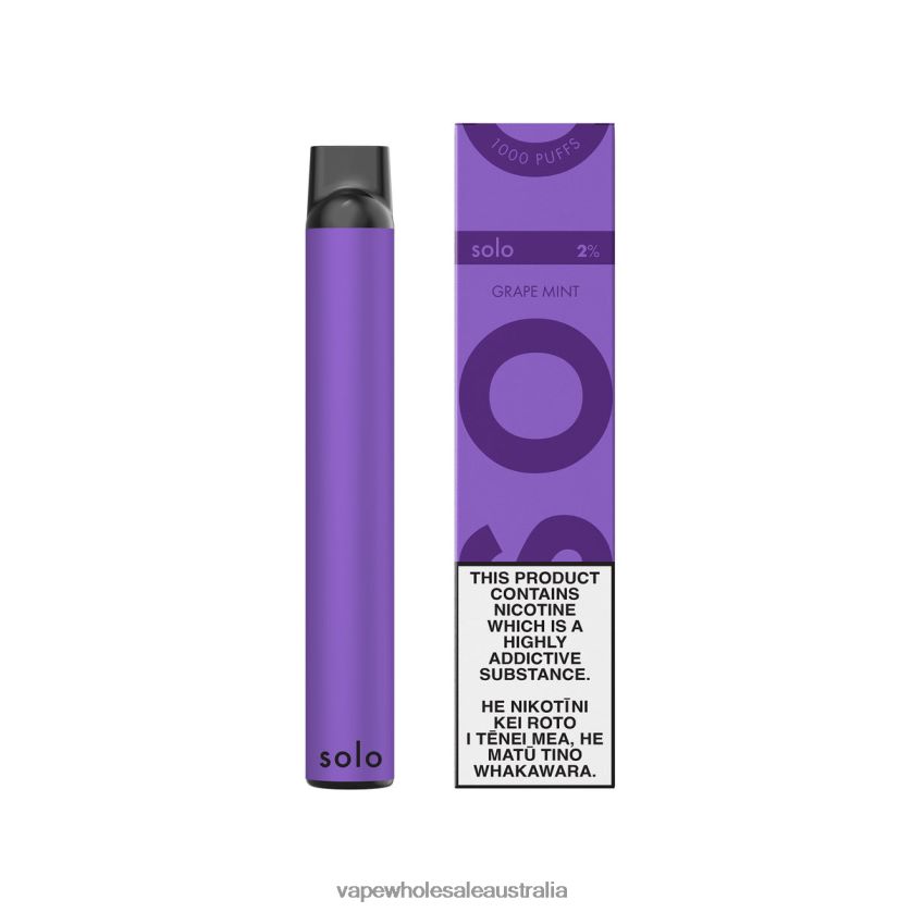 Vape Wholesale Distributor - Solo Disposable Vape Grape Mint 4BT8JZ7