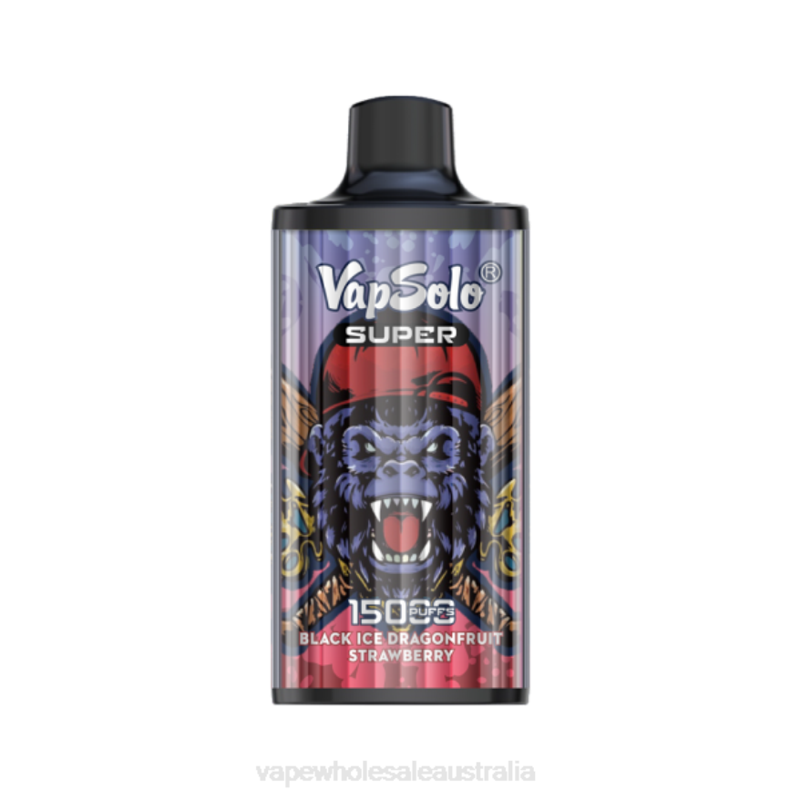 E Cigarettes Wholesale Suppliers - Vapsolo SUPER Disposable Vape Black Ice Drangofruit Strawberry BZ4LD4107