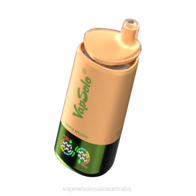 Vape Wholesale Aus - VapSolo Triple 30000 Puffs Strawberry Raspberry & Triple Melon & Sour Mango Pineapple V2Z46