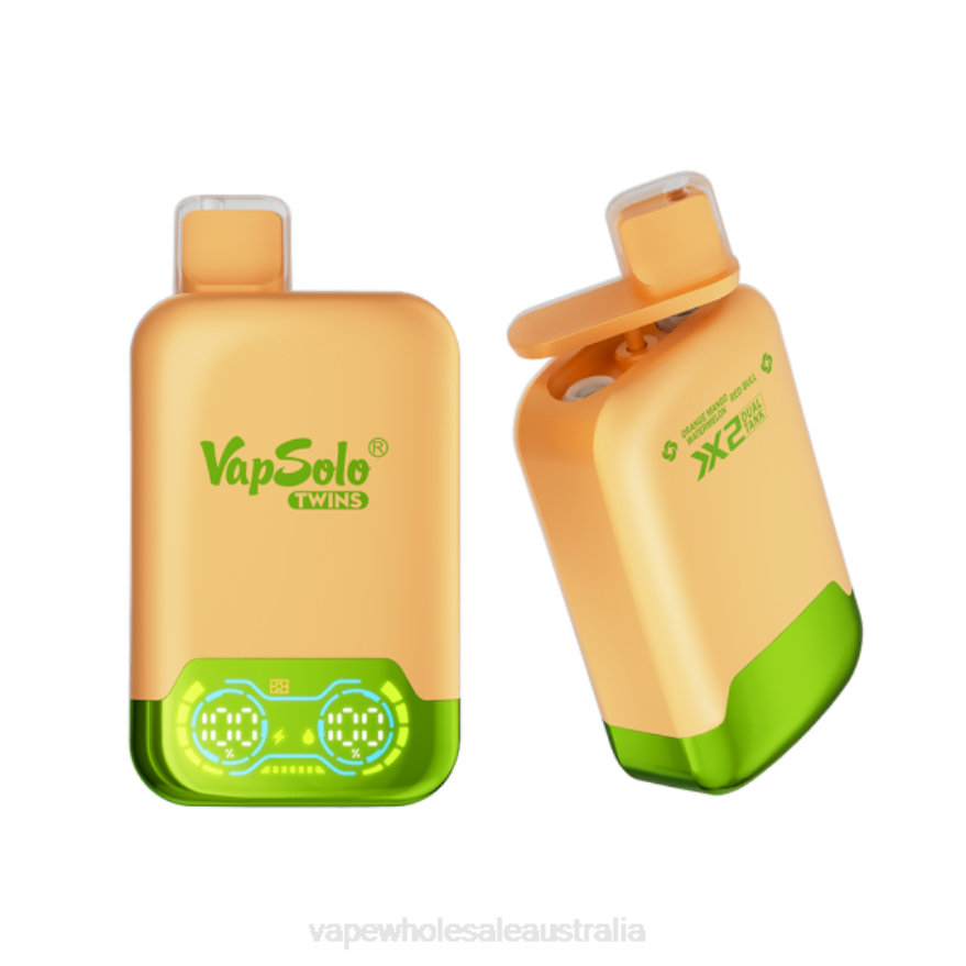 E Cig Wholesale - Vapsolo TWINS Disposable Vape Orange Mango Watermelon & Red Bull BZ4LD4124