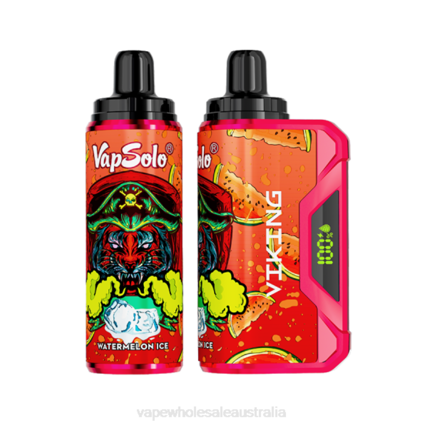 E Cig Wholesale Distributors - Vapsolo VIKING Disposable Vape Watermelon Ice BZ4LD4142