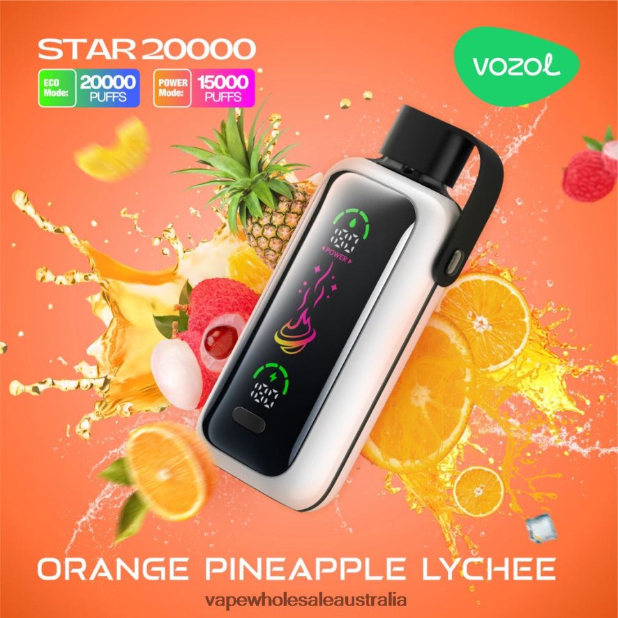 Electronic Cigarette Wholesale Price - ORANGE PINEAPPLE LYCHEE VOZOL STAR 20000 04V6D415