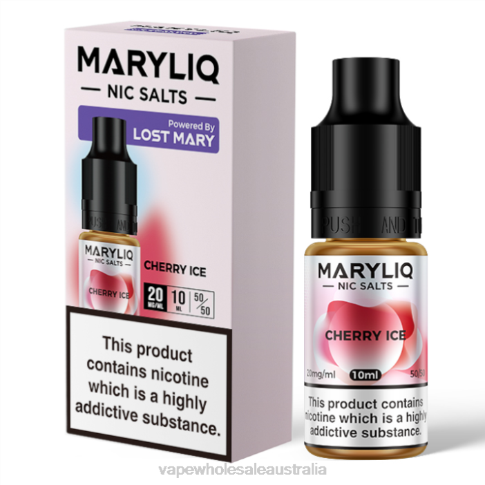 Cherry Ice - vape wholesale Melbourne 4DF0R443 LOST MARY MARYLIQ Nic Salts - 10ml - 20mg