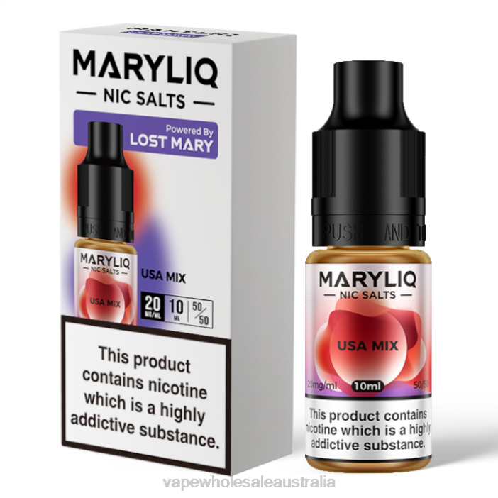 USA Mix - vape wholesale distributor 4DF0R462 LOST MARY MARYLIQ Nic Salts - 10ml - 20mg