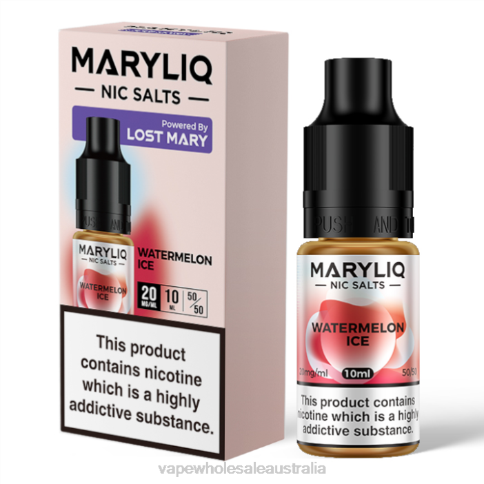 Watermelon Ice - vape wholesale Melbourne 4DF0R463 LOST MARY MARYLIQ Nic Salts - 10ml - 20mg