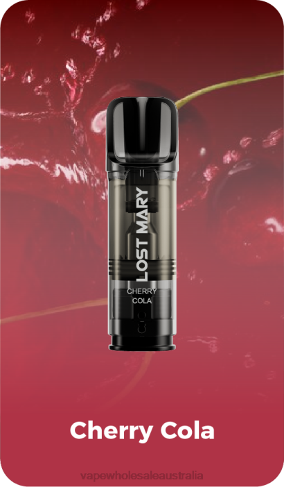Cherry Cola - vape wholesale Melbourne 4DF0R423 LOST MARY Tappo Pre-Filled Replacement Pods