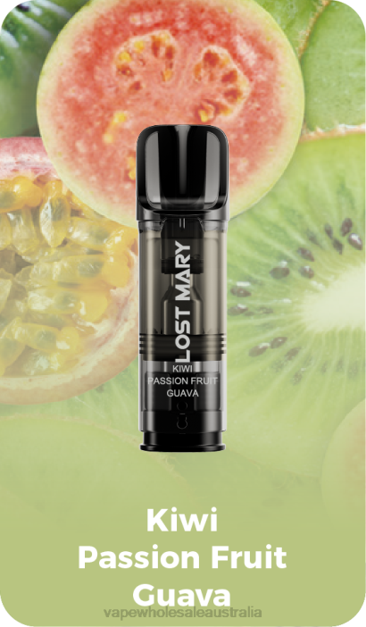 Kiwi Passion Fruit Guava - vape wholesale Australia 4DF0R424 LOST MARY Tappo Pre-Filled Replacement Pods