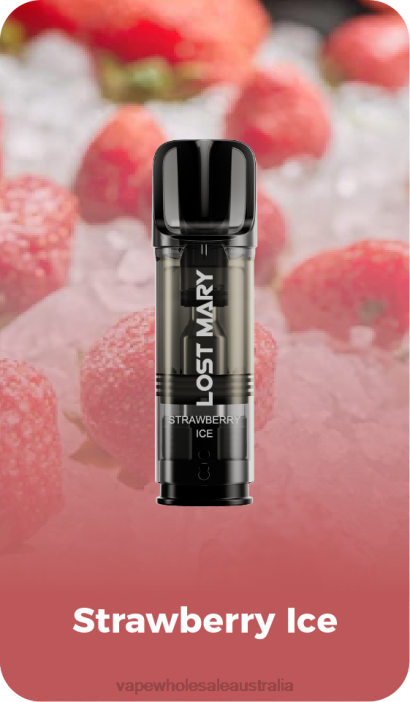 Strawberry Ice - vape wholesale distributor Australia 4DF0R430 LOST MARY Tappo Pre-Filled Replacement Pods