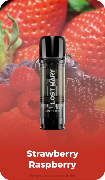 Strawberry Raspberry - e cig wholesale 4DF0R431 LOST MARY Tappo Pre-Filled Replacement Pods