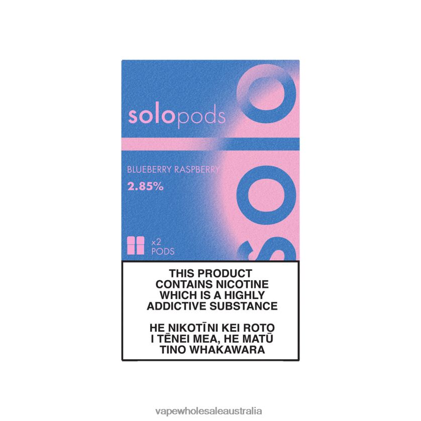 Electronic Cigarette Wholesale Price - Solo Replacement Pod 2-Pack Blueberry Raspberry 4BT8JZ53
