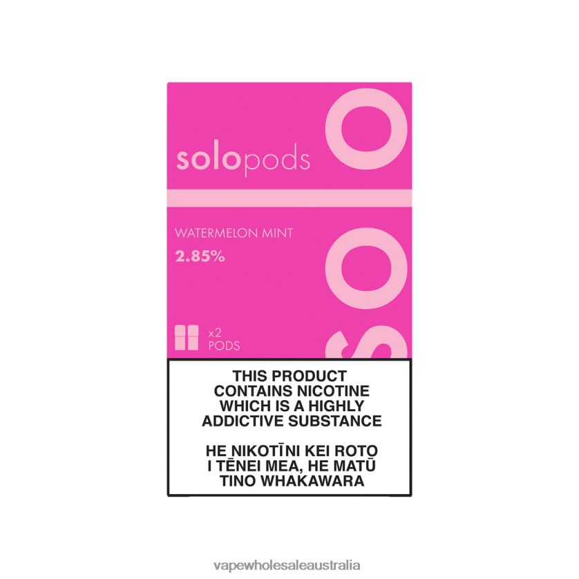 Vape Wholesale Distributor Australia - Solo Replacement Pod 2-Pack Watermelon Mint 4BT8JZ61