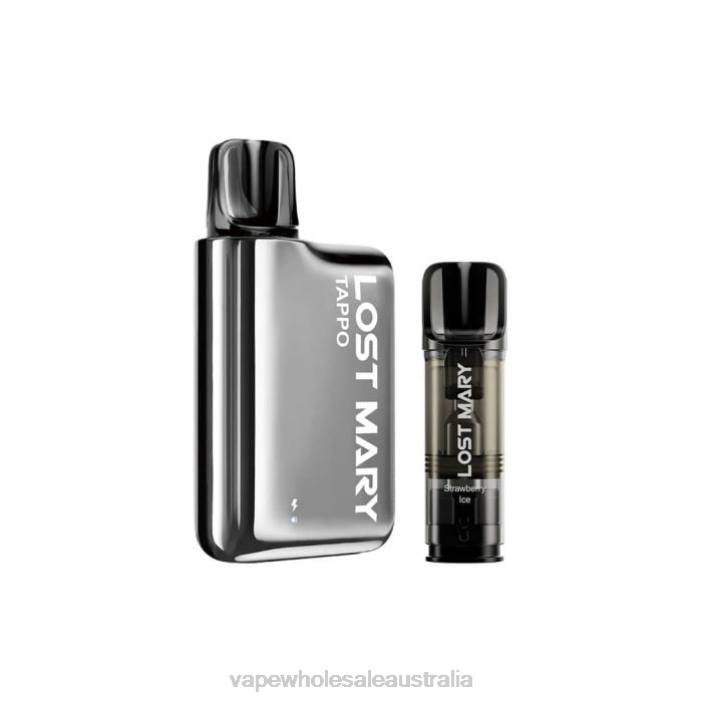 Silver Stainless X Strawberry Ice - vape wholesale global 4DF0R438 LOST MARY Tappo Pod Vape Kit