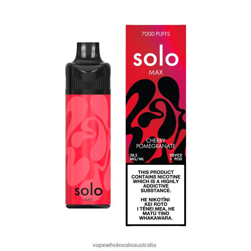 E Cig Wholesale Distributors - Solo MAX Pod Kit Cherry Pomegranate 4BT8JZ66